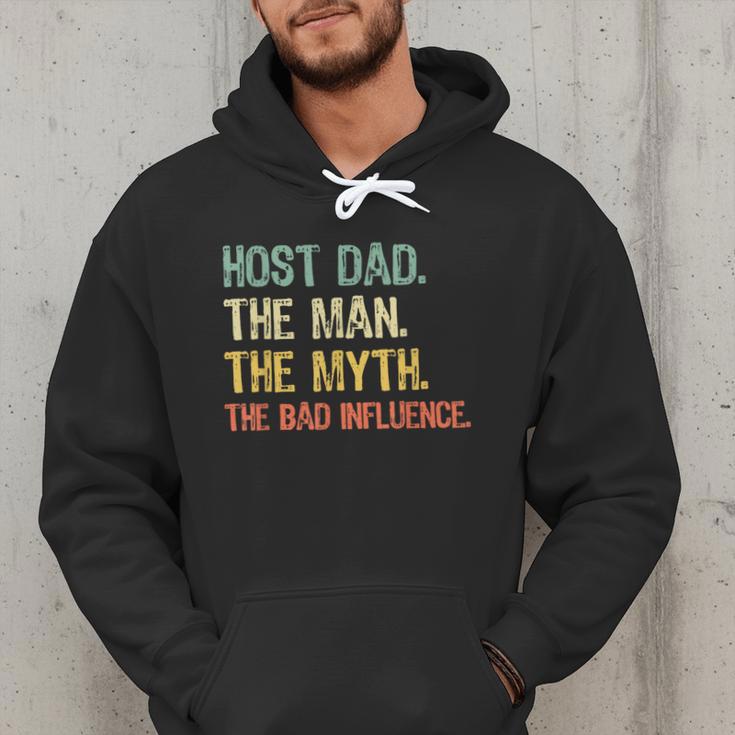 Host Dad The Man Myth The Bad Influence Retro Men Hoodie
