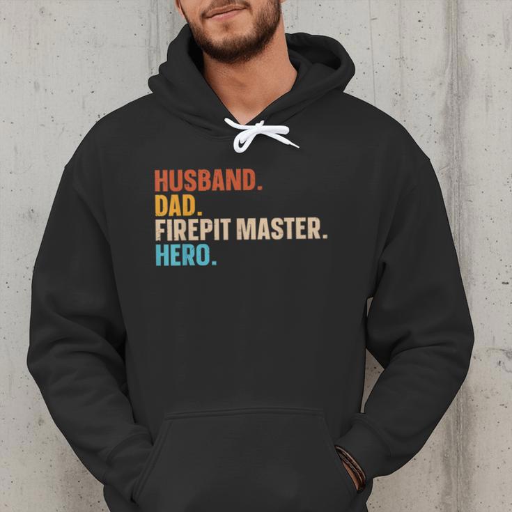 Husband Dad Firepit Master Hero Men Hoodie