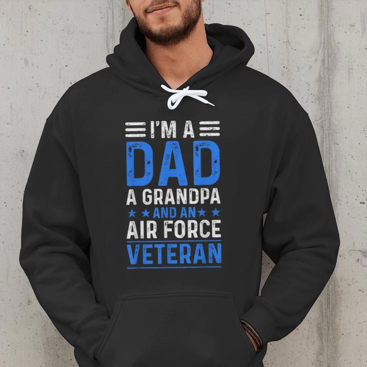 I’m A Dad Grandpa Air Force Veteran Distressed Men Hoodie