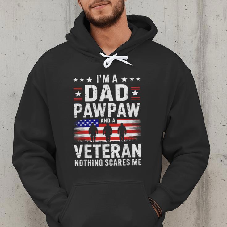 I'm A Dad Pawpaw And A Veteran Shirt Men Grandpa Fathers Day Men Hoodie