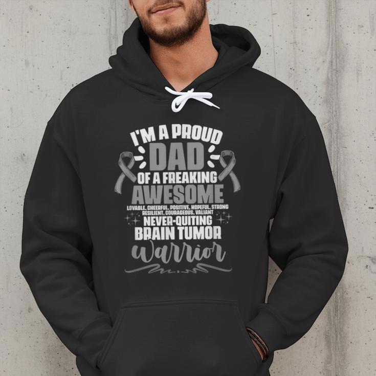 I'm A Proud Dad Brain Tumor Warrior Brain Tumor Survivor Men Hoodie