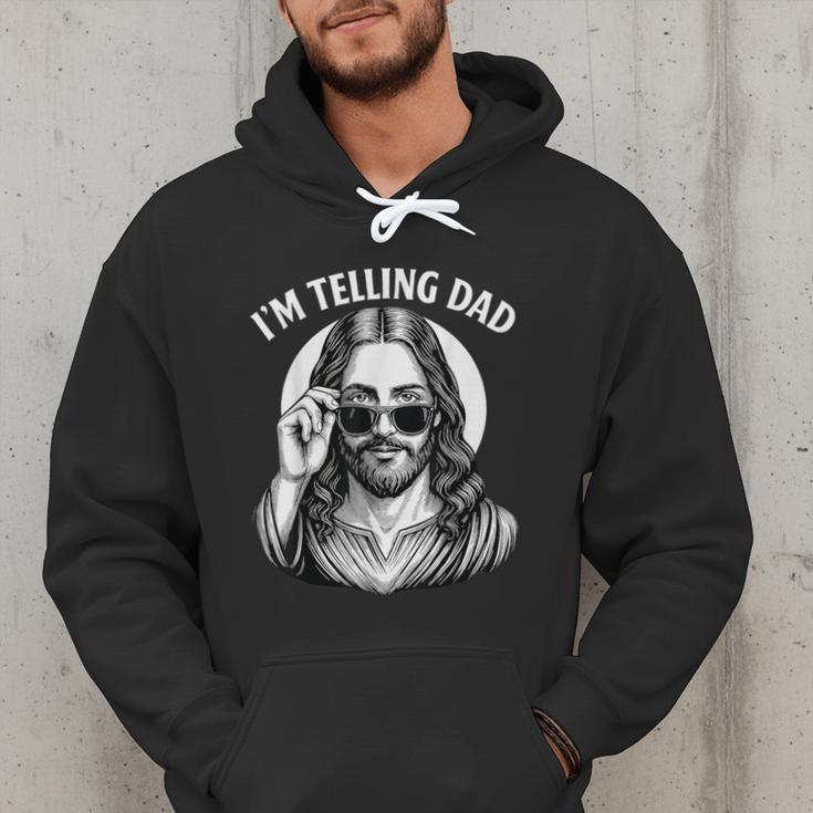 I'm Telling Dad Shirt Religious Christian Jesus Meme Men Hoodie