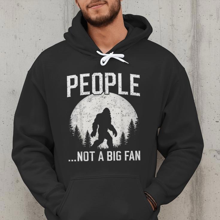 Introvert Bigfoot People Not A Big Fan Dad Joke Men Hoodie