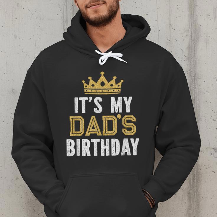 It's My Dad's Birthday Party Family Matching Small Men Hoodie