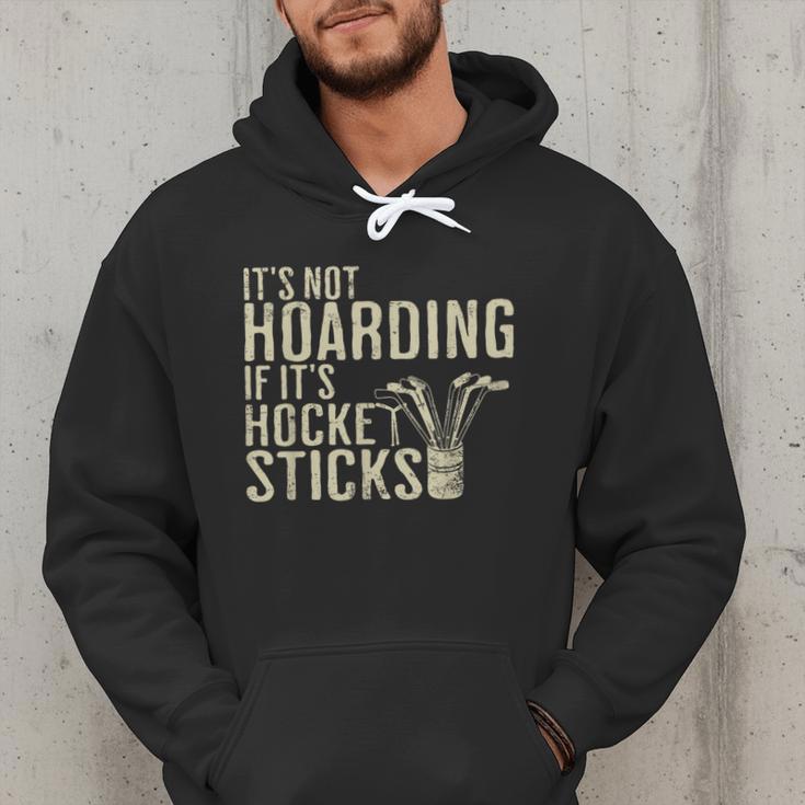 It's Not Hoarding If It's Hockey Sticks Tee Ice Hockey Dad Men Hoodie