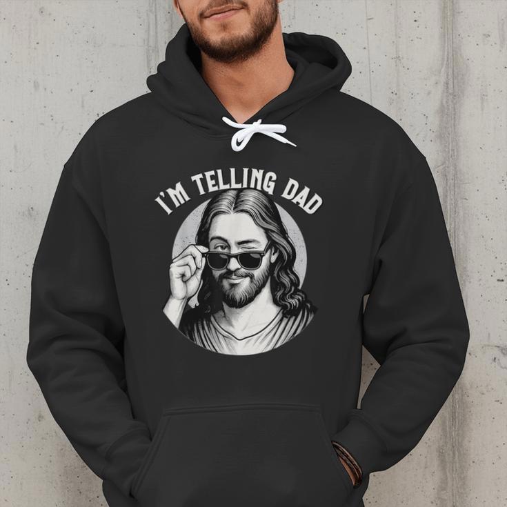 Jesus I'm Telling Dad Jesus Meme Christian & Jesus Men Hoodie