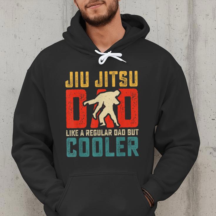 Jiu Jitsu Dad Like A Regular Dad But Cooler Dad Father Men Hoodie
