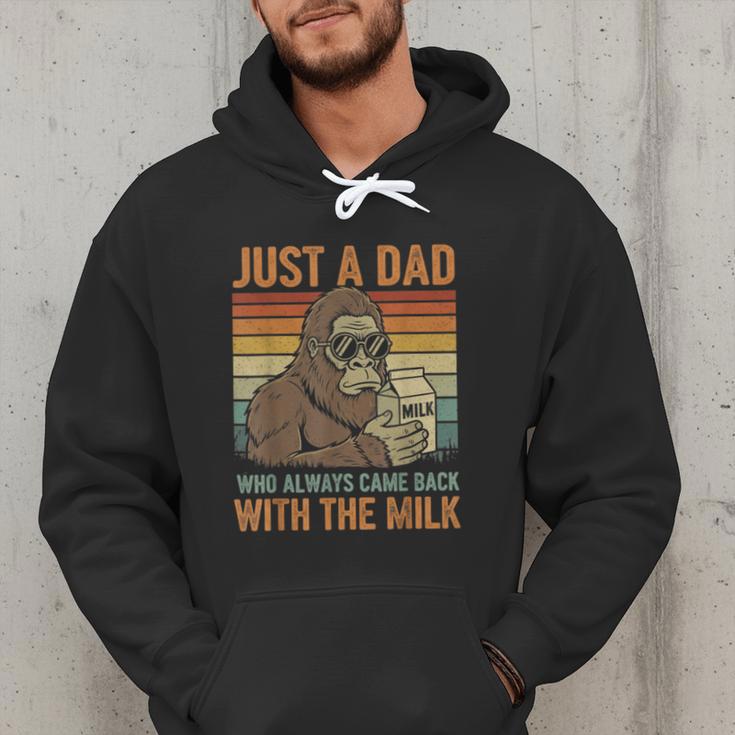 Just A Dad Who Always Came Back With The Milk Daddy Men Hoodie