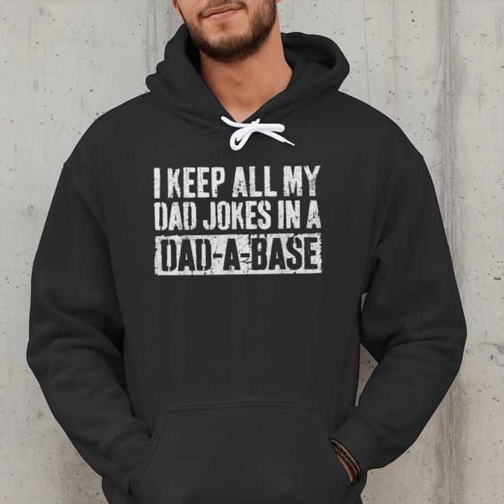 I Keep All My Dad Jokes In A Dad-A-Base Shirt Fathers Day Men Hoodie I Keep All My Dad Jokes In A Dad-A-Base Shirt Fathers Day Men Hoodie