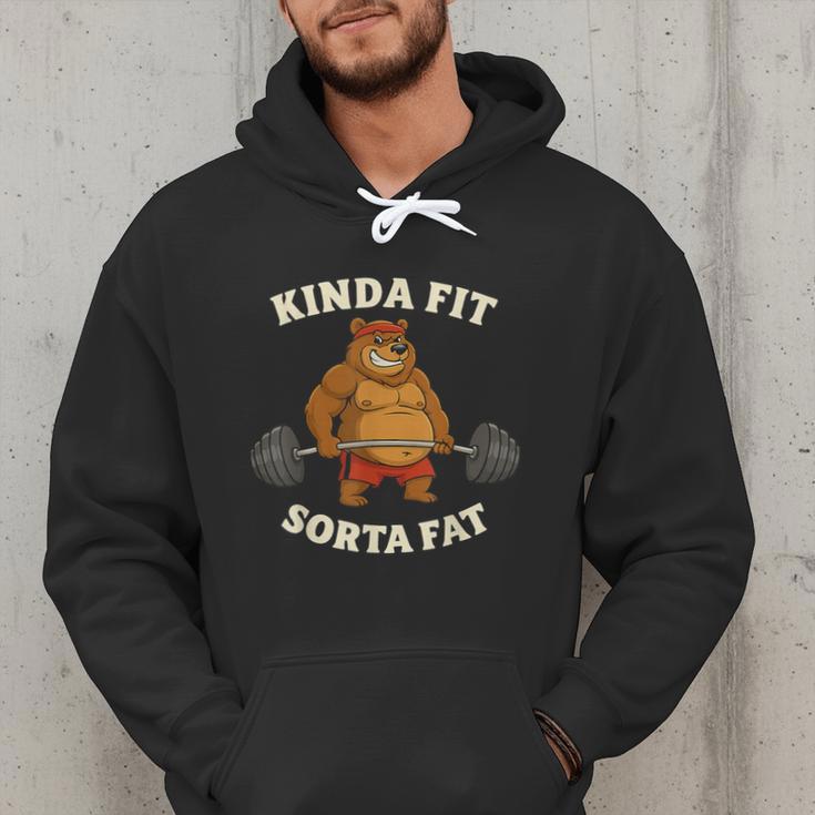 Kinda Fit Sorta Fat Gym Dad BOD Workout Apparel Men Hoodie Kinda Fit Sorta Fat Gym Dad BOD Workout Apparel Men Hoodie