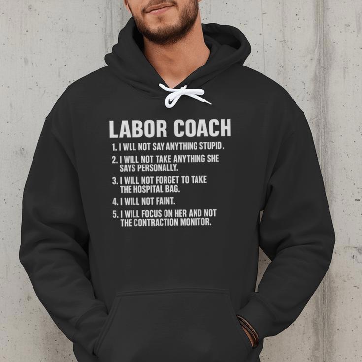 Labor Coach New Mom New Dad Hospital New Baby Shower Men Hoodie