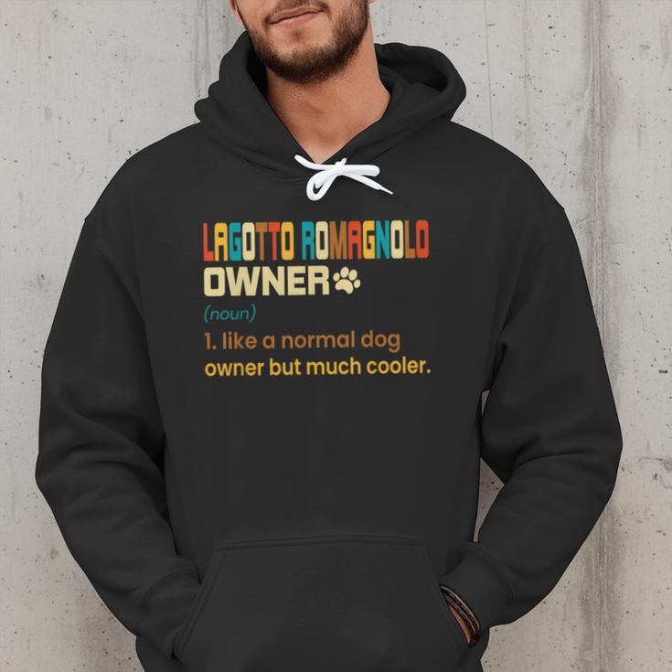 Lagotto Romagnolo Vintage Retro Dog Mom Dad Men Hoodie