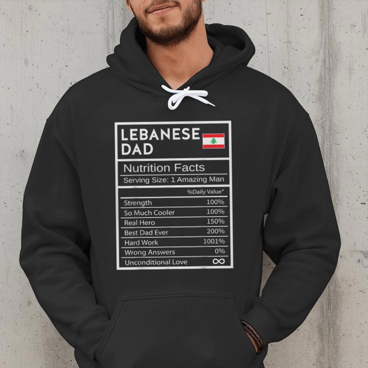 Lebanese Dad Nutrition Facts National Pride For Dad Men Hoodie