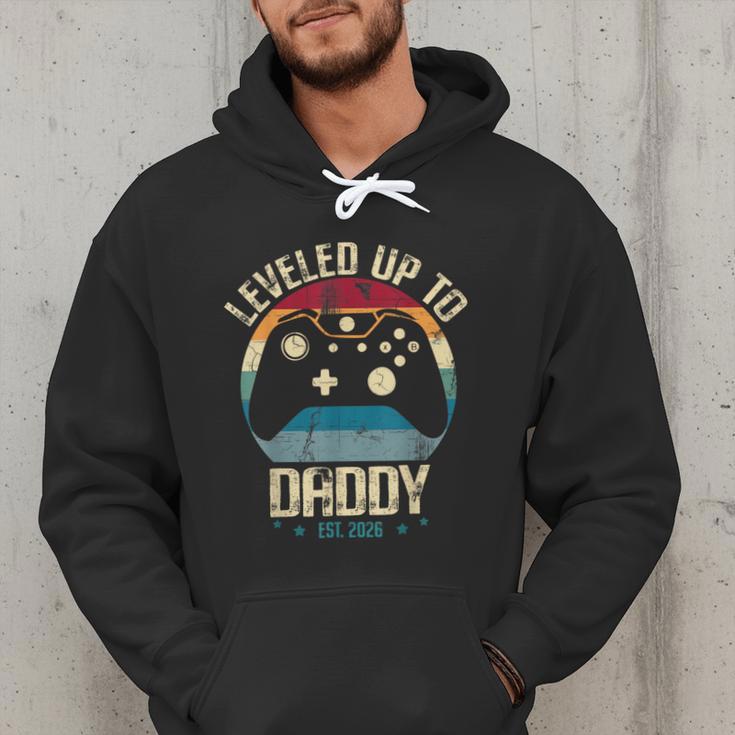 I Leveled Up To Daddy Est 2026 Dad Level Unlocked New Dad Men Hoodie