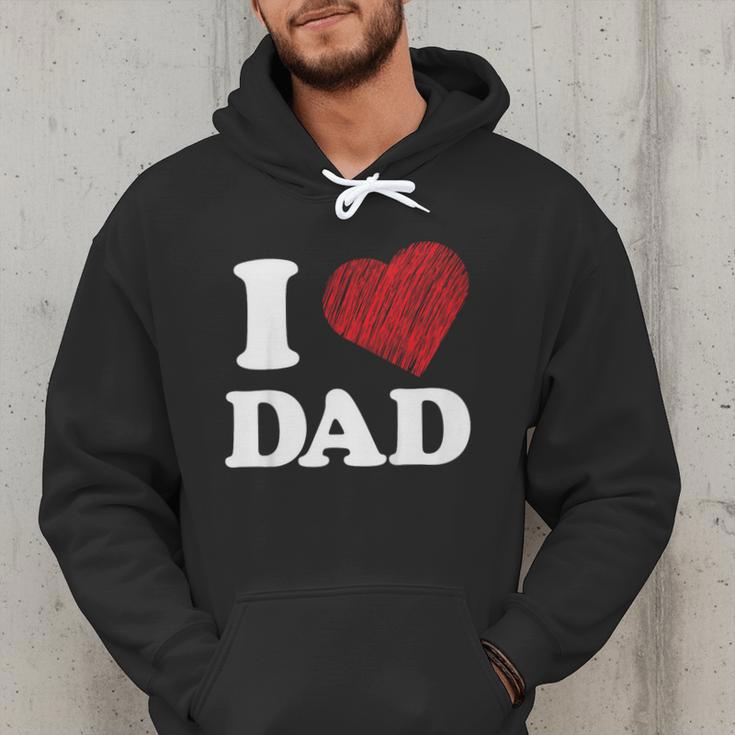 I Love Dad Men Hoodie