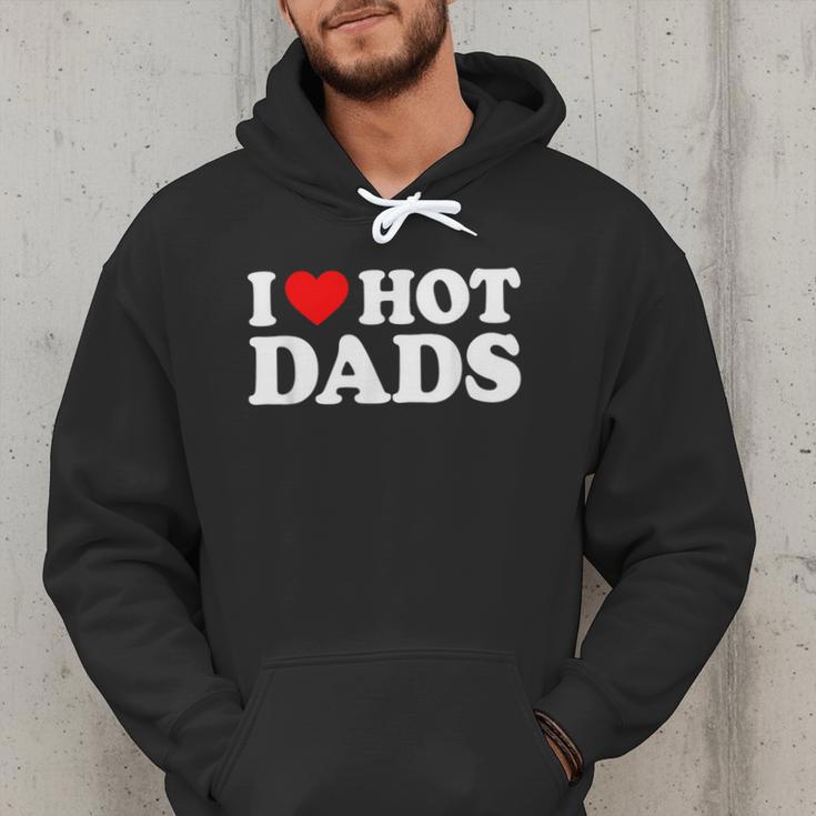 I Love Hot Dads Men Hoodie