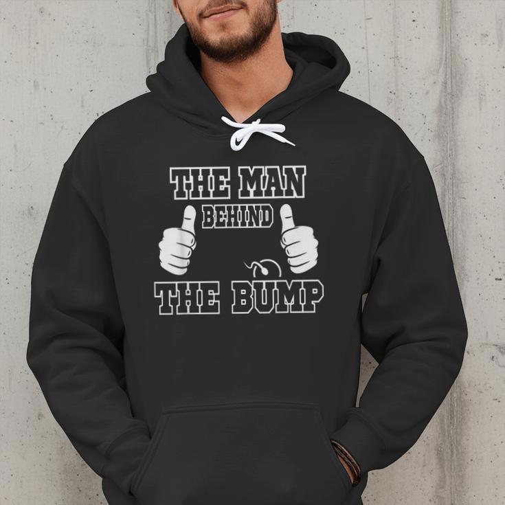 The Man Behind The Bump Baby Shower Shirts For Mom And Dad Men Hoodie