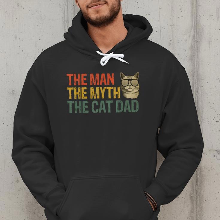 The Man The Myth The Cat Dad Cat Daddy Vintage Men Hoodie The Man The Myth The Cat Dad Cat Daddy Vintage Men Hoodie