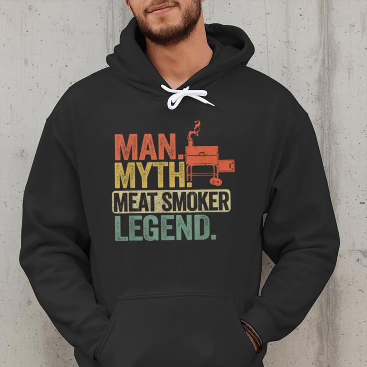 Man Myth Meat Smoker Legend Dad Grillfather BBQ Meat Smoking Men Hoodie Man Myth Meat Smoker Legend Dad Grillfather BBQ Meat Smoking Men Hoodie