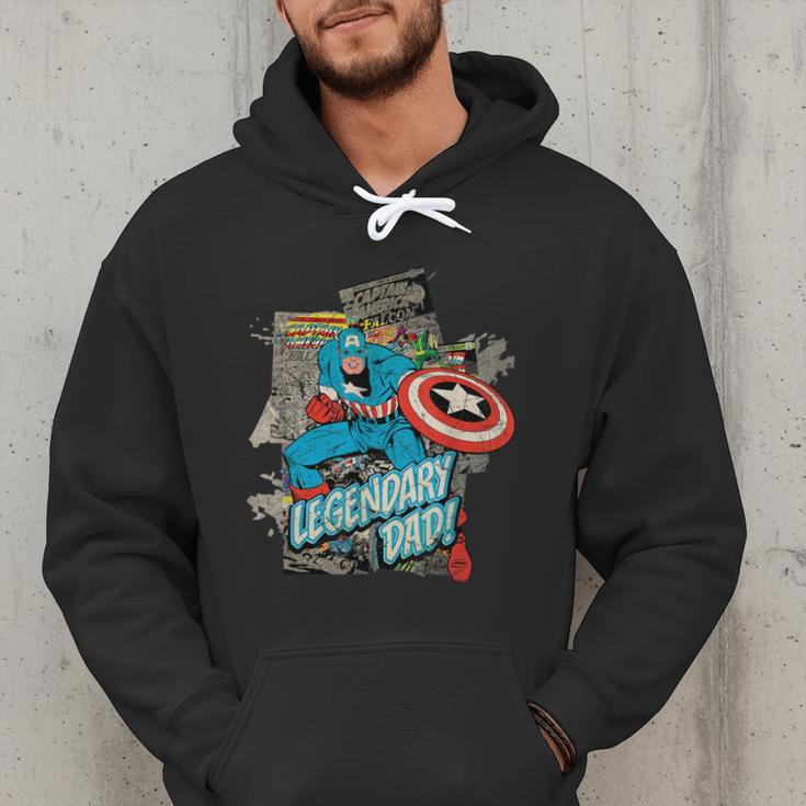 Marvel Captain America Legendary Dad Father's Day Men Hoodie Marvel Captain America Legendary Dad Father's Day Men Hoodie