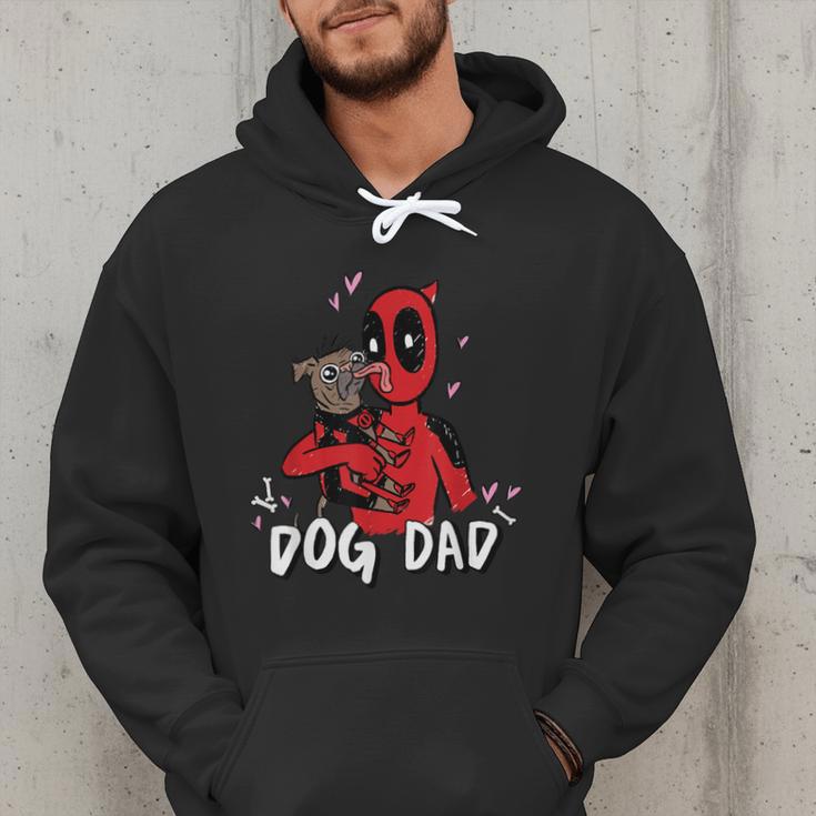 Marvel Super Heroes Pets Deadpool Loves Dogpool Dog Dad Men Hoodie