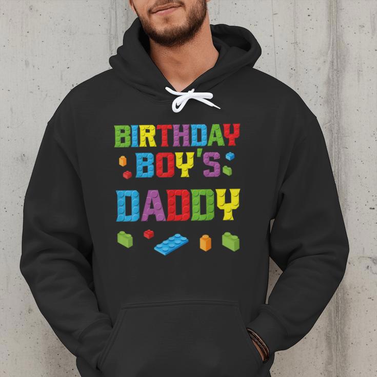 Master Builder Birthday Boy's Daddy Building Bricks Blocks Men Hoodie