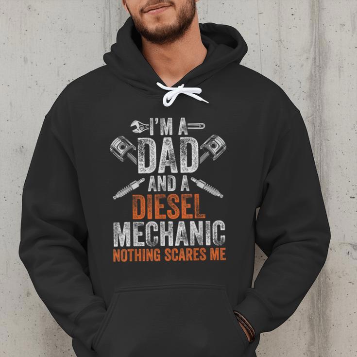 For Men Father's Day Halloween Diesel Mechanic Dad Men Hoodie