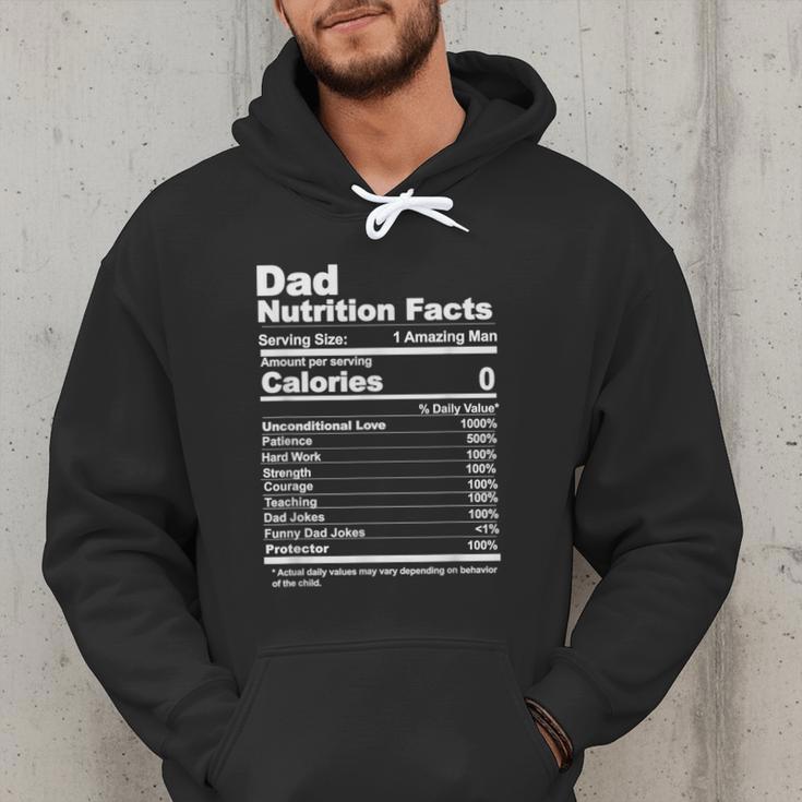 Miftees Fathers Day Tees Dad Nutrition Facts Men Hoodie