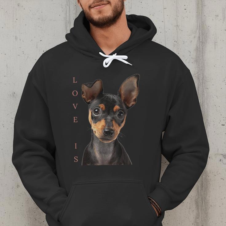 Miniature Pinscher Shirt Dog Mom Dad Tshirt Love Puppy Pet Men Hoodie