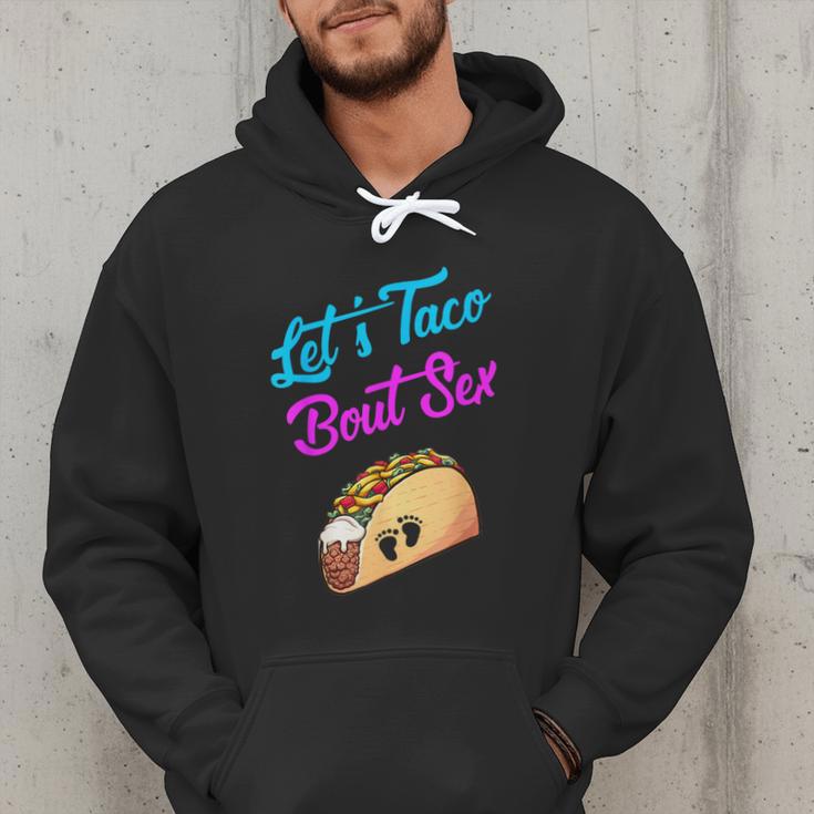 Mom Dad Let's Taco Bout Sex Gender Reveal Party Men Hoodie