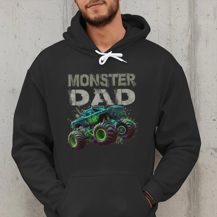 Monster Truck Dad Family Matching Monster Truck Lovers Men Hoodie