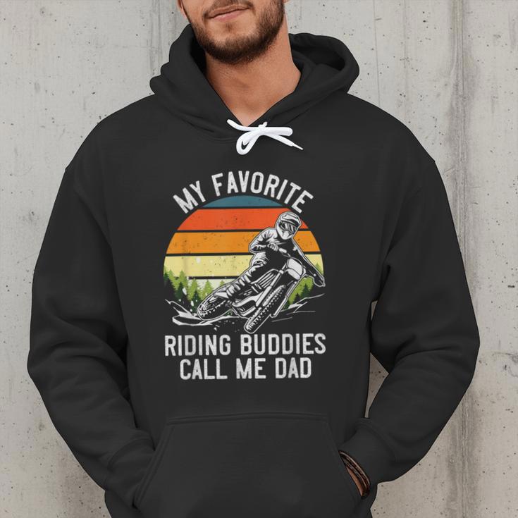 Motorcycle Dad Dirt Bike Shirt Motocross Riding Buddies Men Hoodie