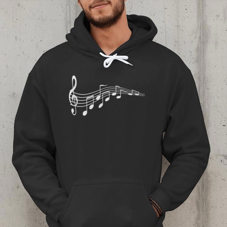 Musical Notes Music Dad Text In Treble Clef T-Shirt T-Shirt Men Hoodie