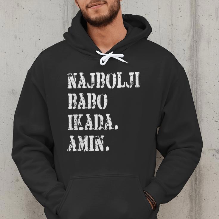 Najbolji Babo Ikad Bosnian Dad Men Hoodie
