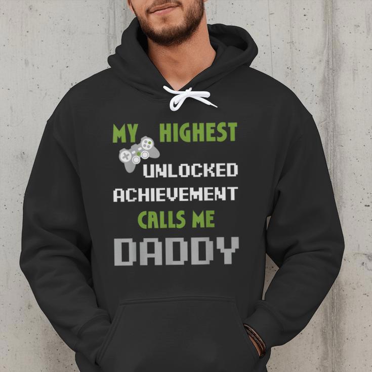 Nerdy Father Day Gamer Dad Daddy Men Love Video Gaming Men Hoodie