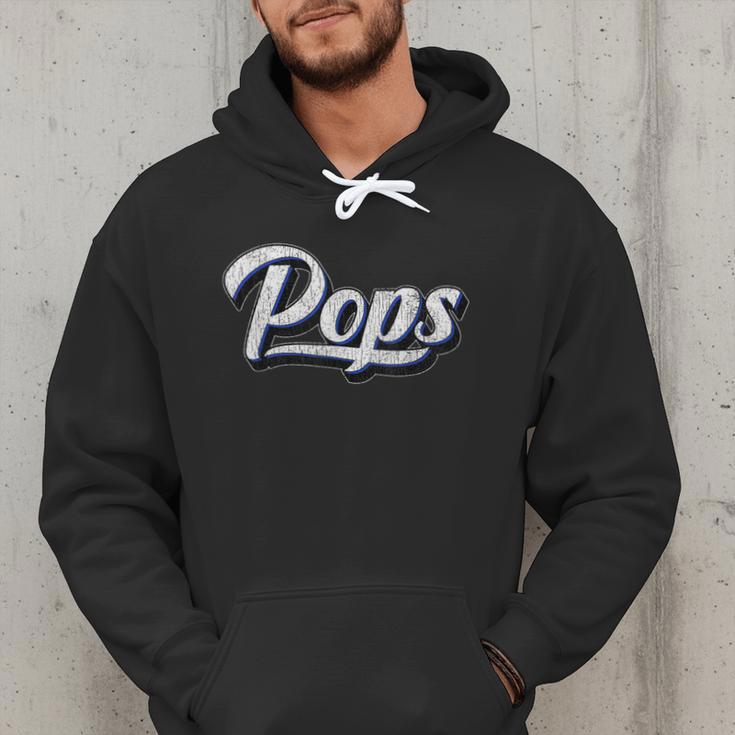 New Grandpa For Dad Called Pops Men Hoodie