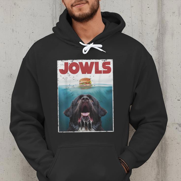 Newfoundland Dog Newfie Lab Jowls Burger Dog Mom Dad Men Hoodie