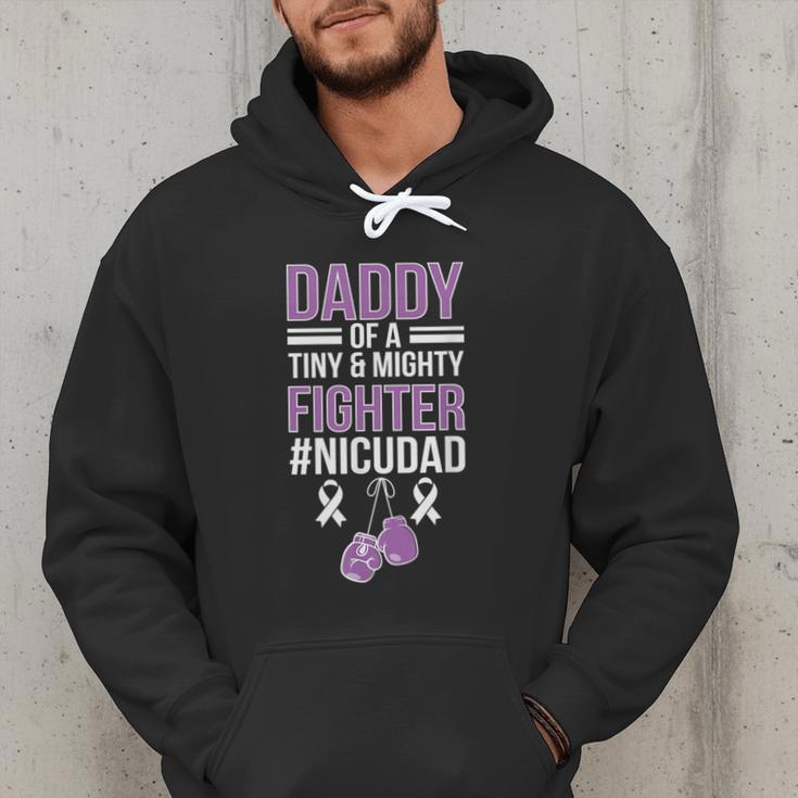 NICU Dad Micro Preemie Baby Dad Of NICU Warrior Appreciation Men Hoodie