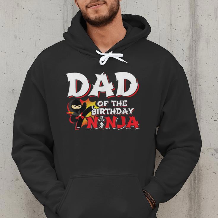 Ninja Birthday Party Dad Of The Birthday Ninja Small Men Hoodie