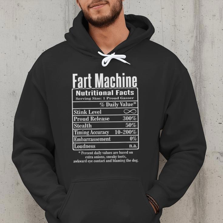 Nutrion Facts Fart Machine Dad Jokes Farting Humor Men Hoodie