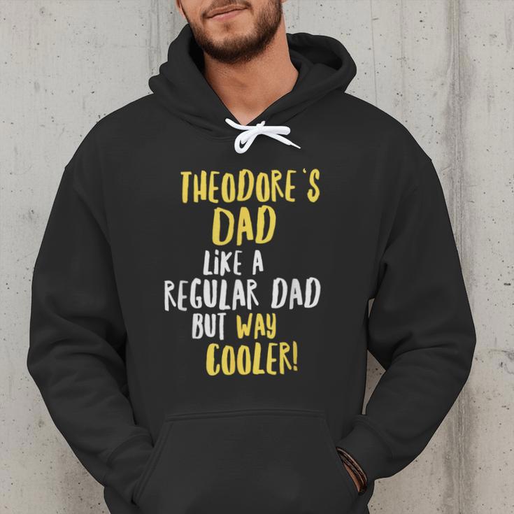 Theodore's Dad Text Men Boys Men Hoodie