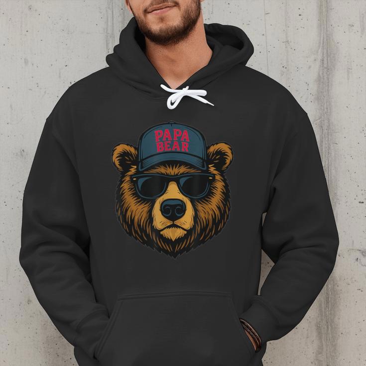 Papa Bear Father's Day Great Dad Joke Men Hoodie