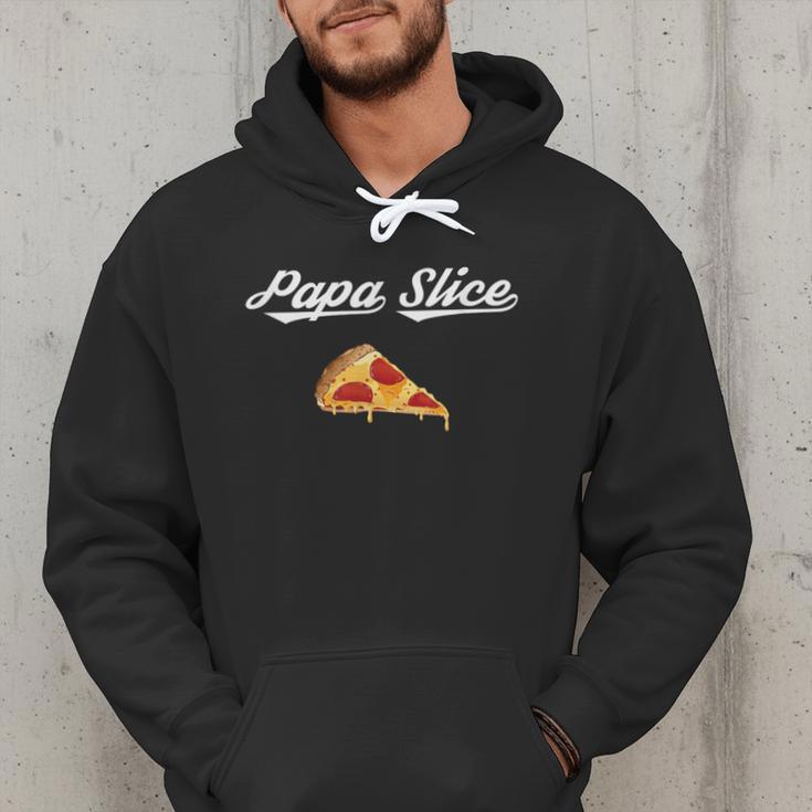 Papa Slice Pizza Belly Expectant Dad Pizza Pregnancy Reveal Men Hoodie
