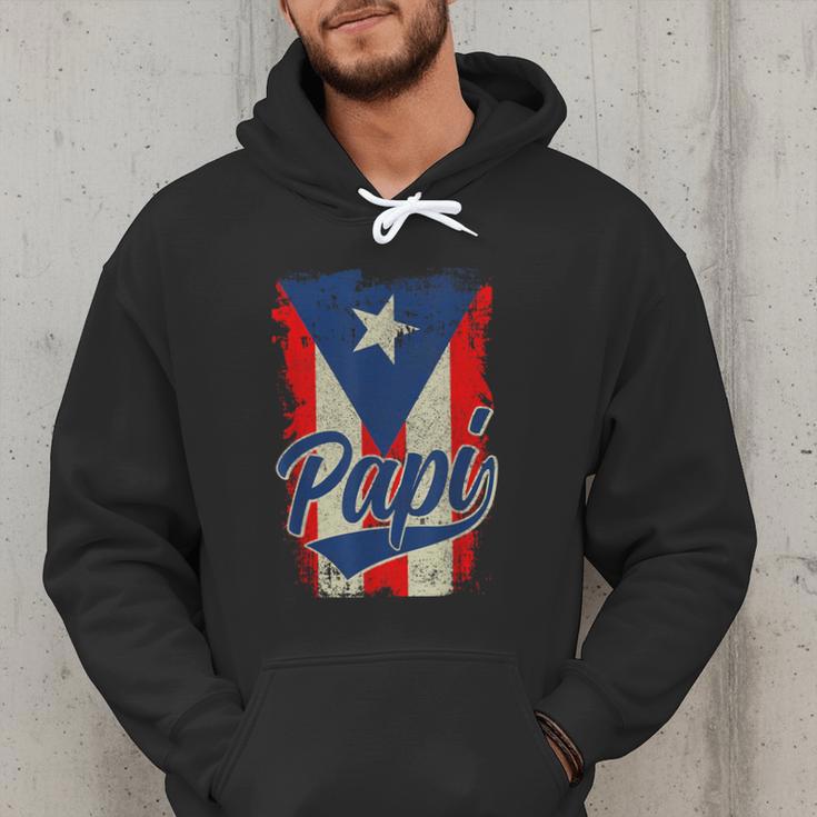 Papi Puerto Rican Dad Puerto Rico Pride Boricua Father's Day Men Hoodie