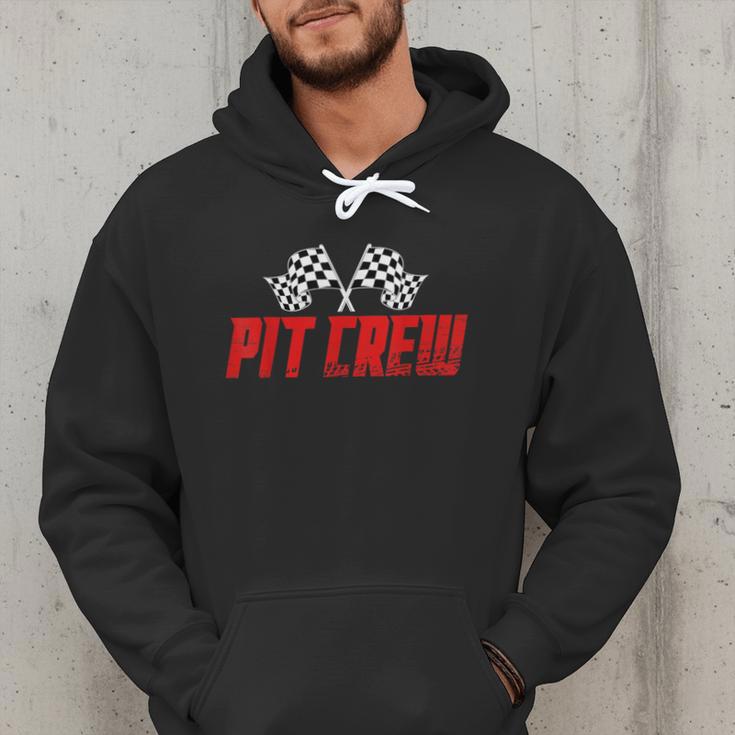Pit Crew Family Racing Birthday Race Car For Dad Mom Kids Men Hoodie