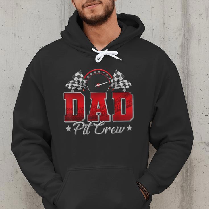 Pit Crew Race Car Racing Dad Family Birthday Party Men Hoodie