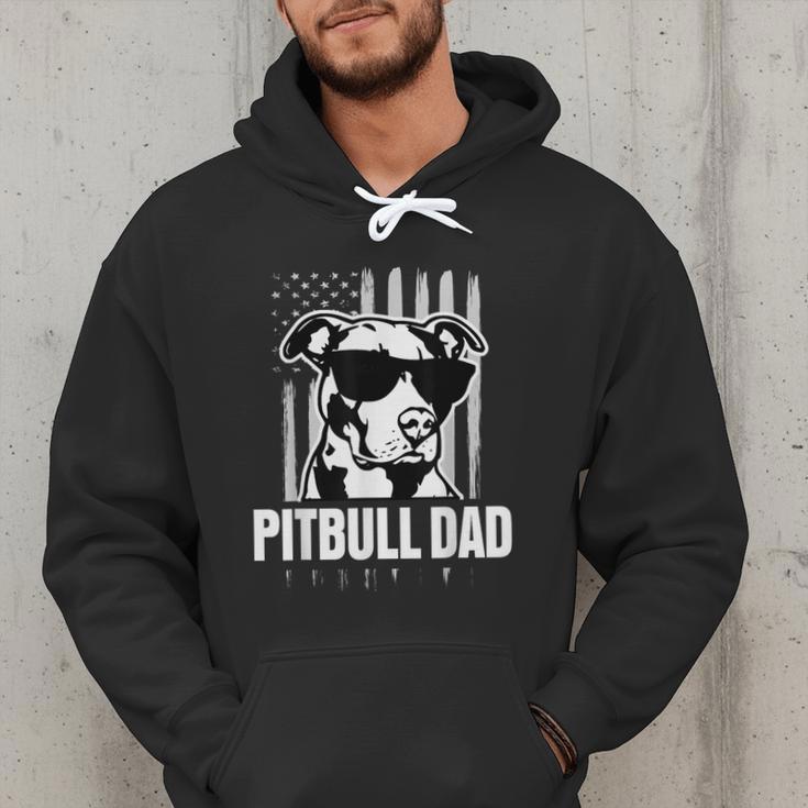 Pitbull Dad Men Pitbull Lover For Dog Dad American Flag Men Hoodie Pitbull Dad Men Pitbull Lover For Dog Dad American Flag Men Hoodie