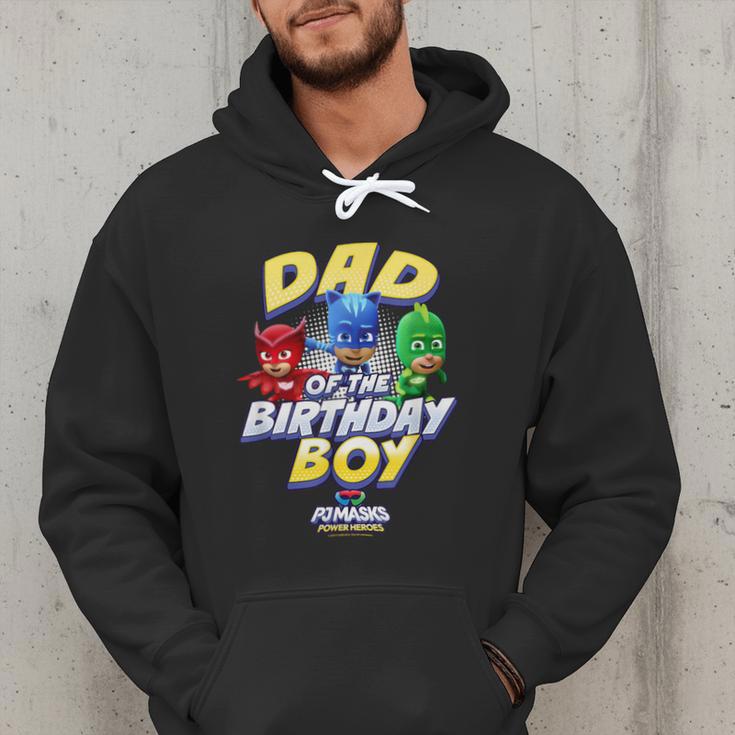 PJ Masks Group Shot Dad Of The Birthday Boy Logo Men Hoodie