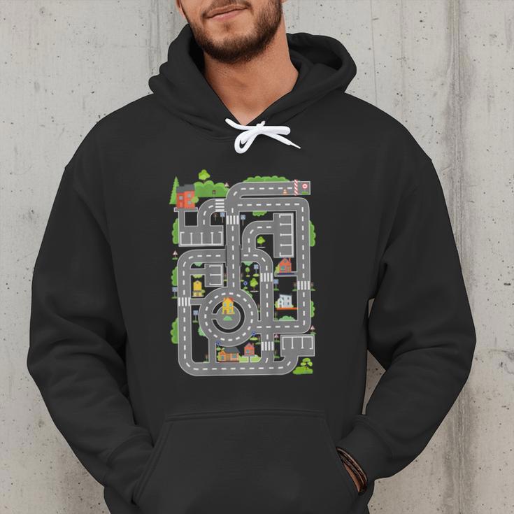 Play Cars On Dad's Back Shirt Kids And Fathers Play Men Hoodie