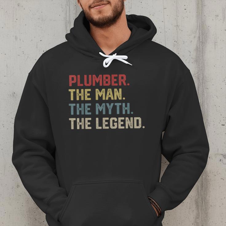 Plumber The Man The Myth The Legend Dad Hero Men Hoodie